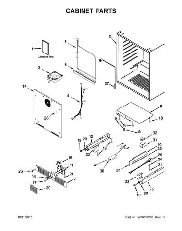Cabinet parts