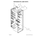 Maytag 5MSF25N4BA02 refrigerator liner parts diagram