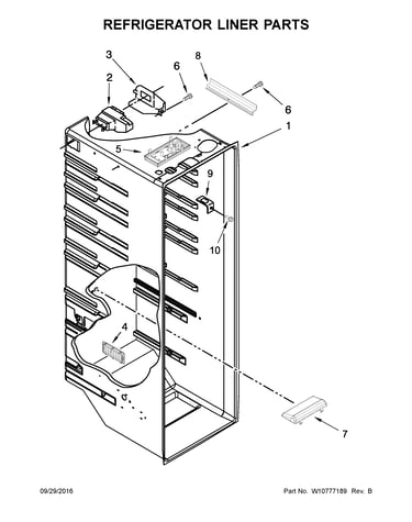 Refrigerator liner parts