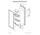 Maytag 5MSF25N4BA02 refrigerator door parts diagram
