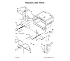 Maytag MFI2570FEW00 freezer liner parts diagram