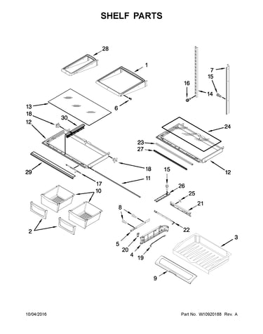 Shelf parts