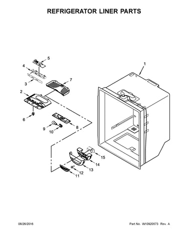 Refrigerator liner parts