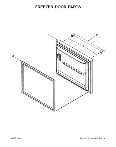 Freezer door parts