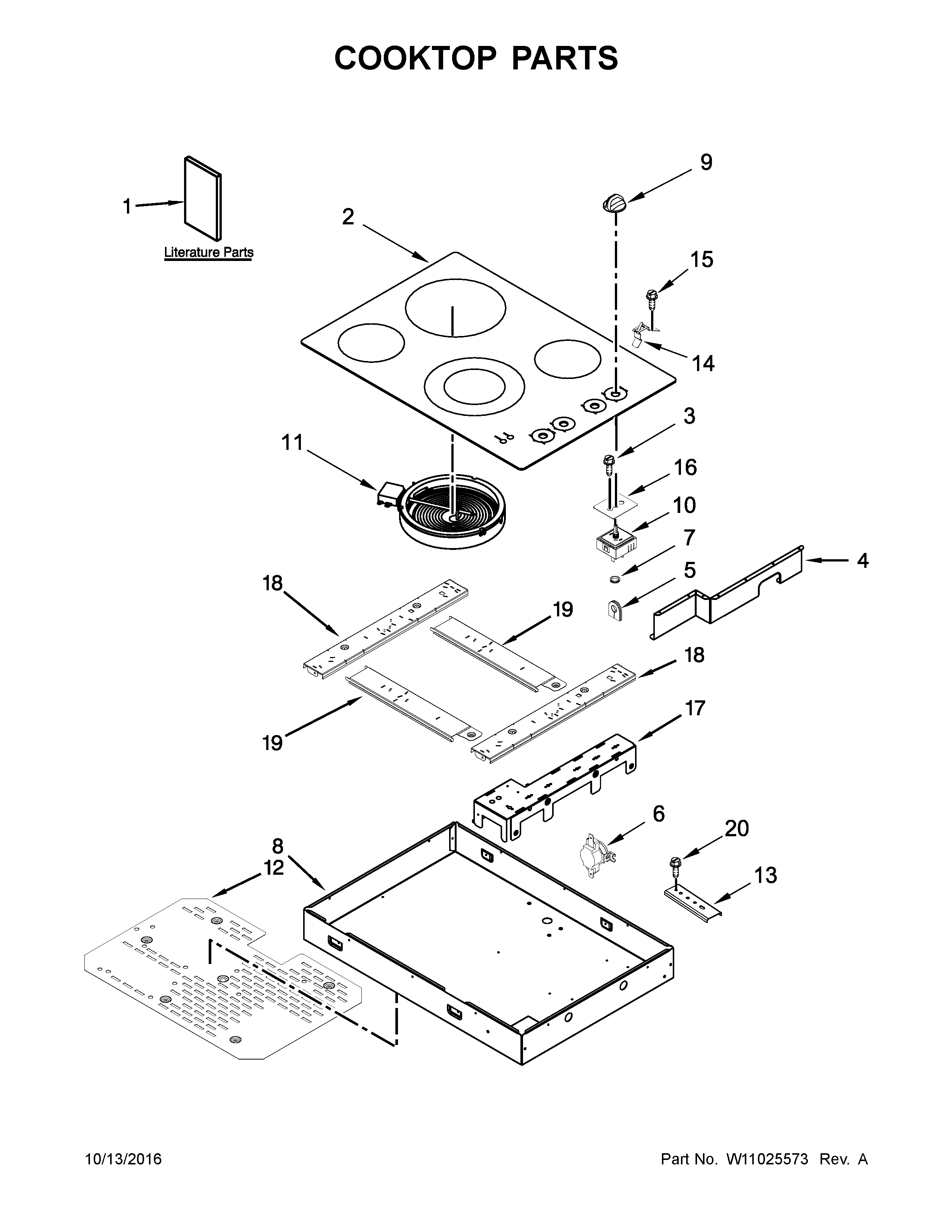 Cooktop parts