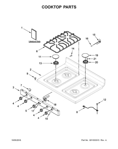 Cooktop parts