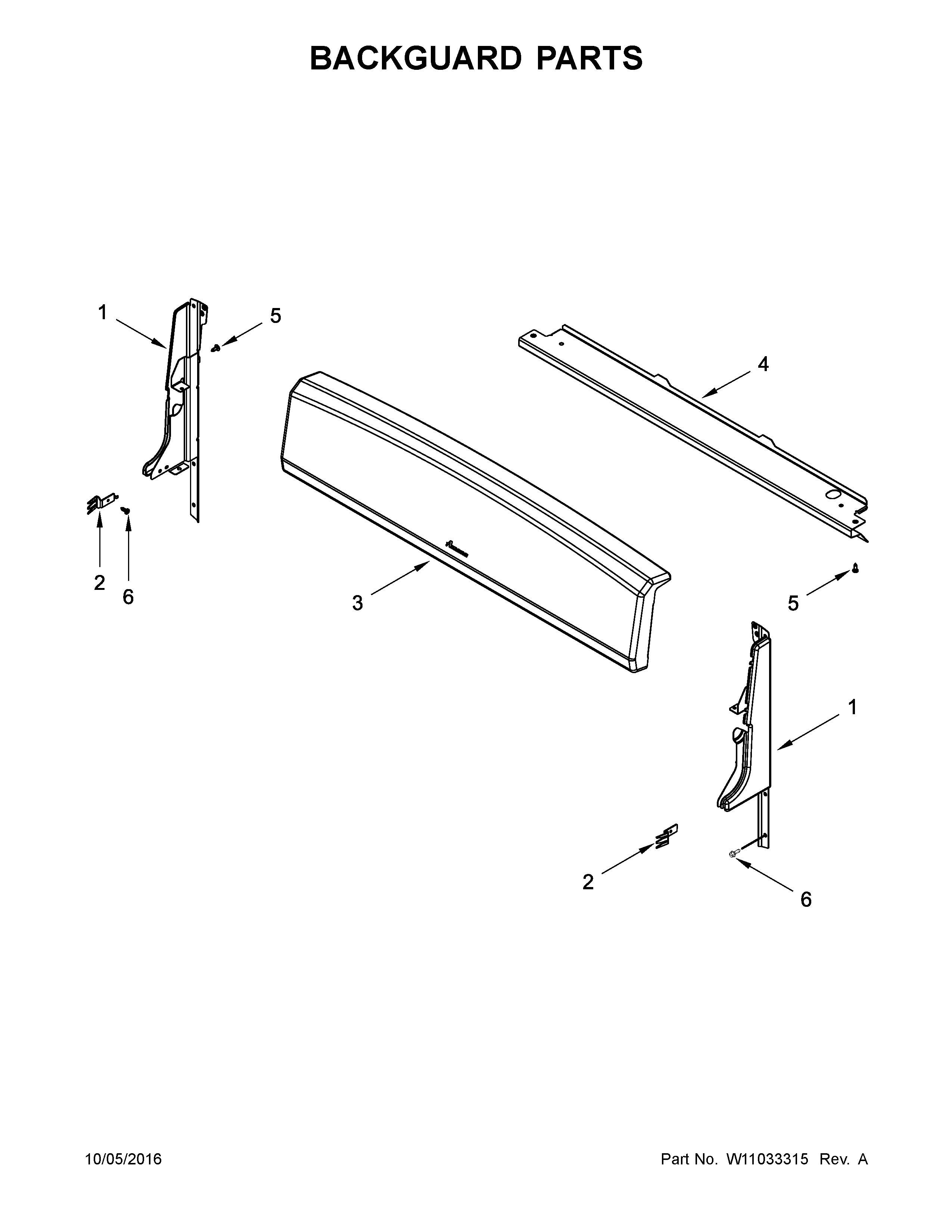 Backguard parts