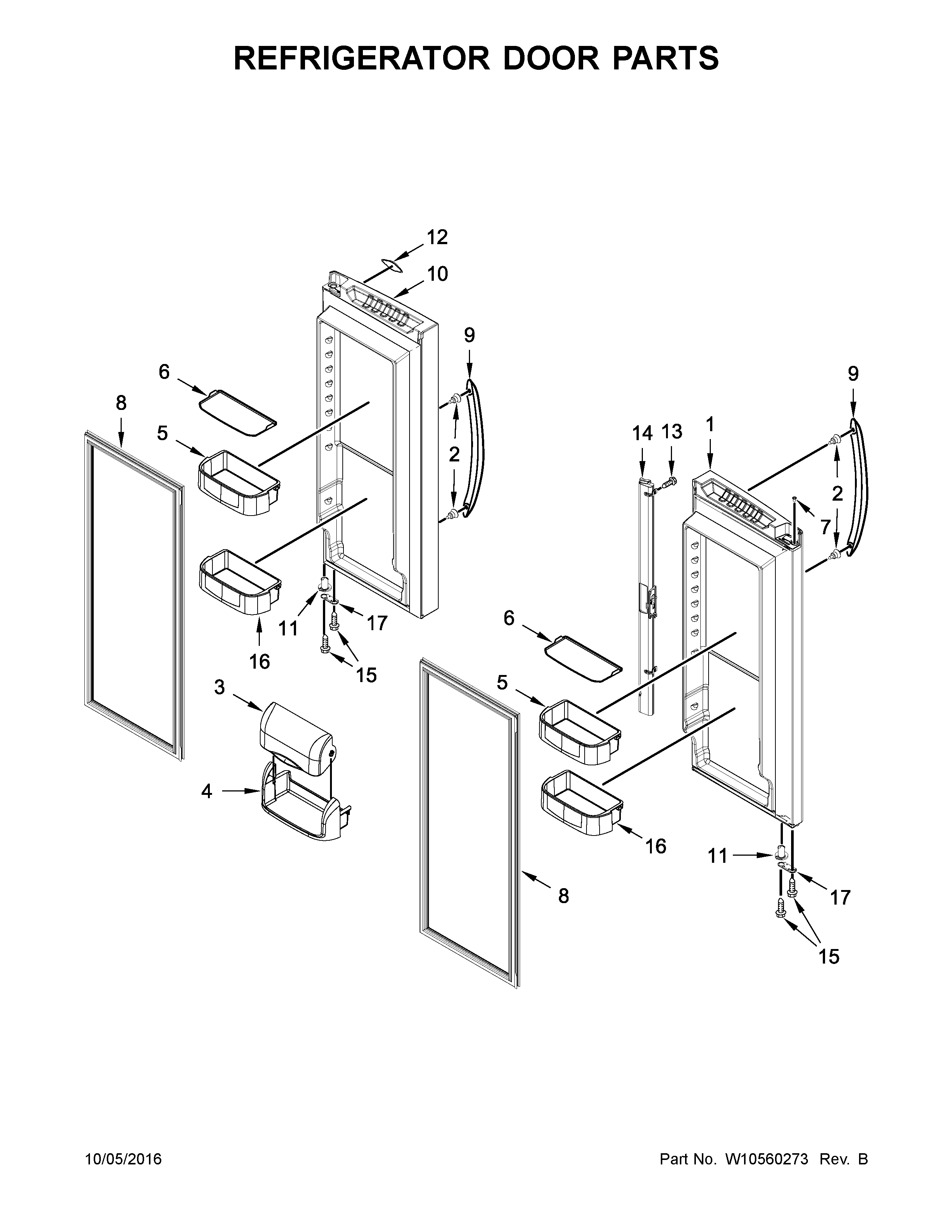 REFRIGERATOR DOOR PARTS