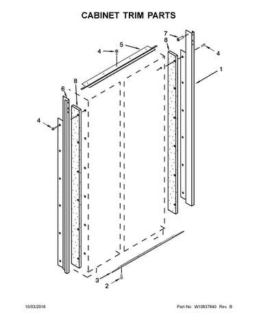 Cabinet trim parts