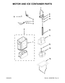 Motor and ice container parts