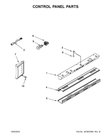 Control panel parts