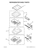 Refrigerator shelf parts