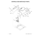 Crosley CAW9352EW2 controls and water inlet parts diagram