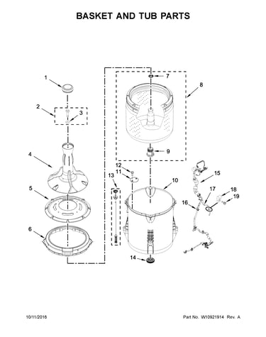Basket and tub parts