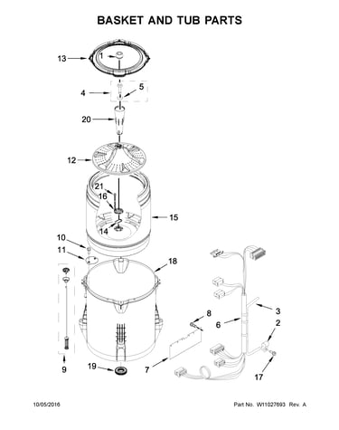 Basket and tub parts