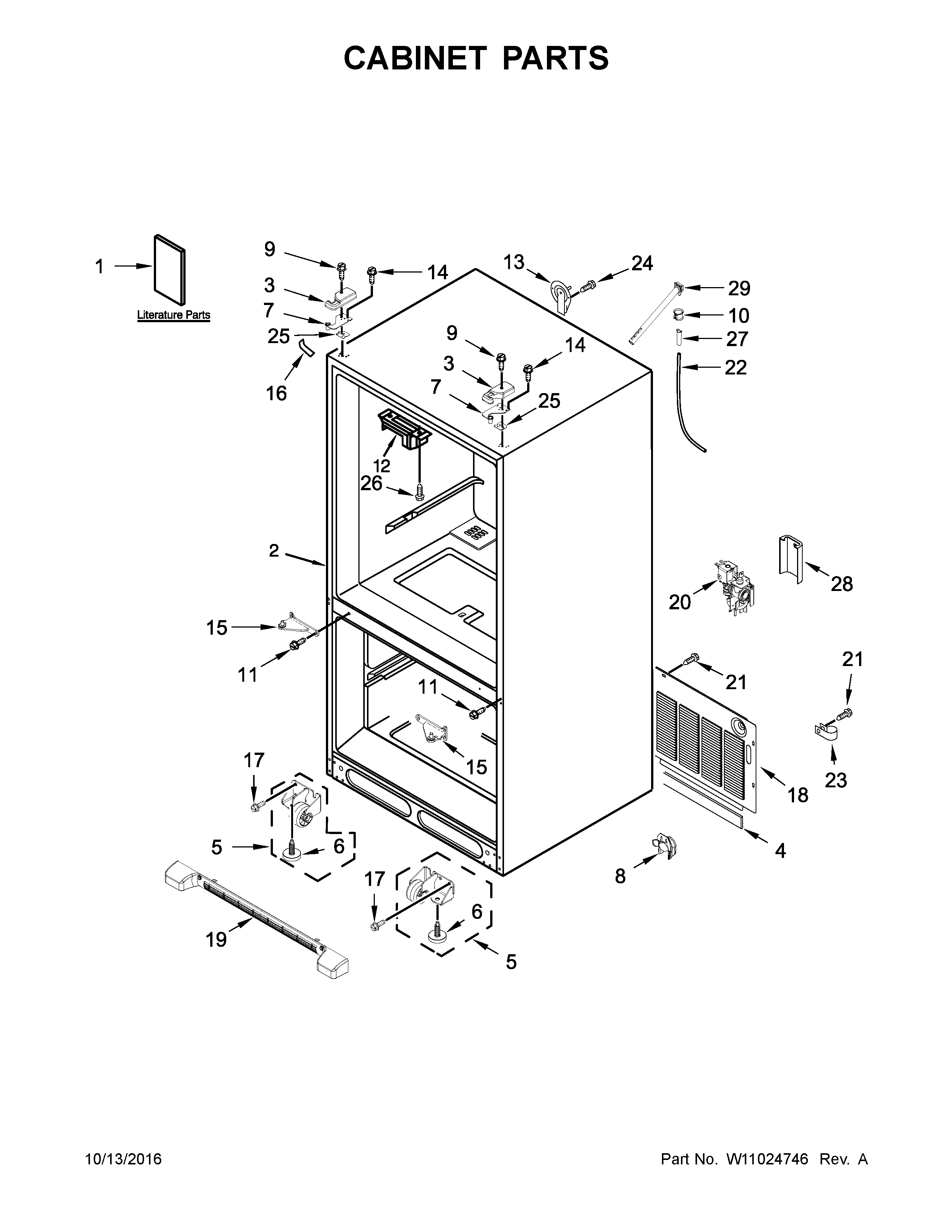 Cabinet parts