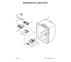 Maytag MFF2558FEW00 refrigerator liner parts diagram