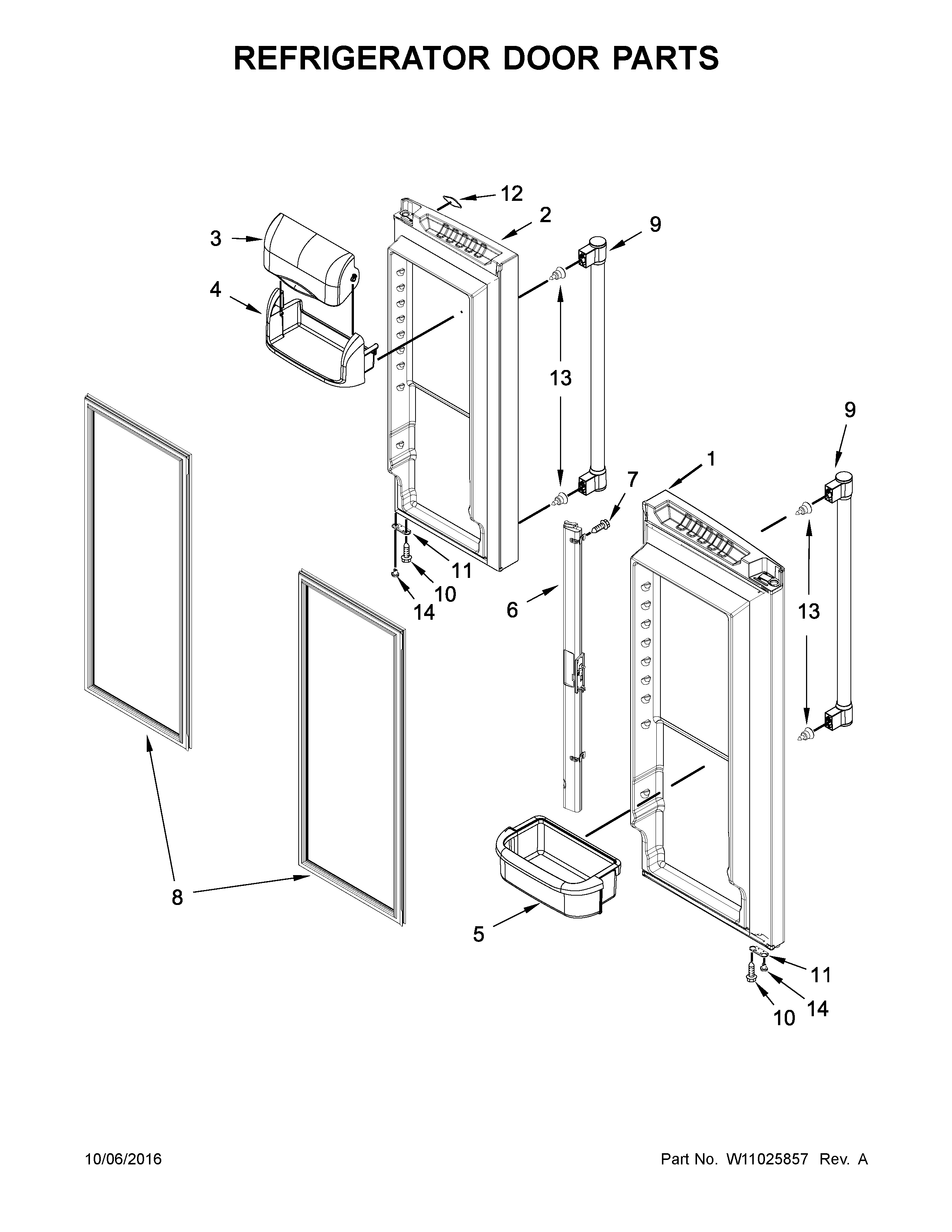 REFRIGERATOR DOOR PARTS