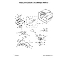 Maytag MFC2062FEZ01 freezer liner & icemaker parts diagram