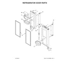 Maytag MFC2062FEZ01 refrigerator door parts diagram