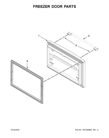 Freezer door parts