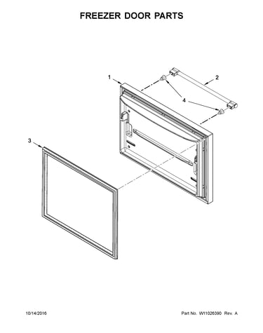Freezer door parts