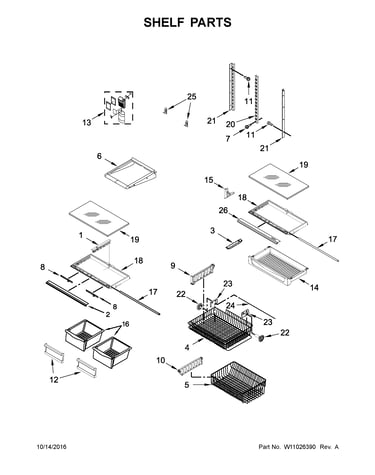 Shelf parts