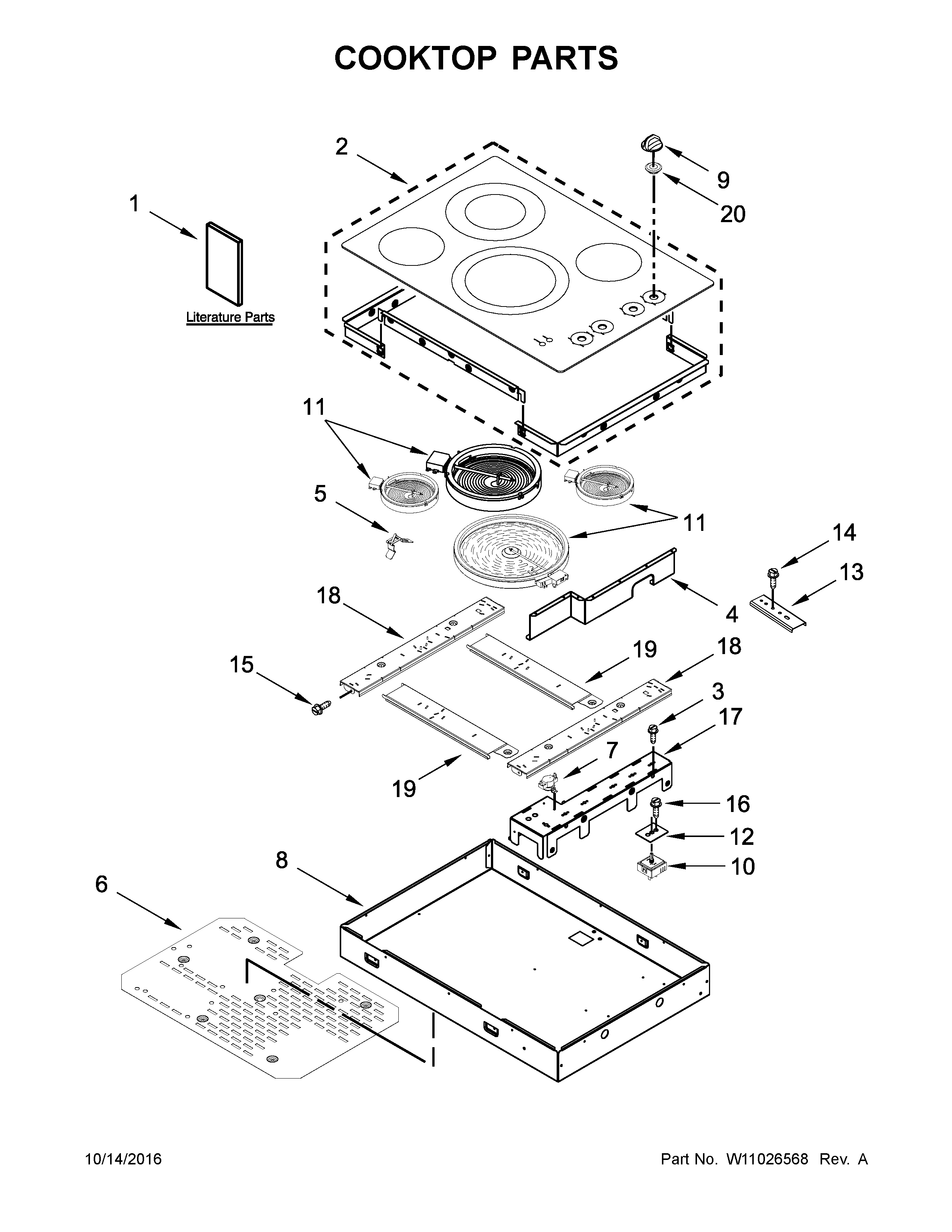 COOKTOP PARTS