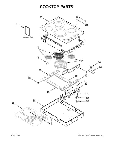 Cooktop parts
