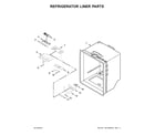 Maytag MBF1958FEZ01 refrigerator liner parts diagram