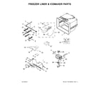 Maytag MBF1958FEZ01 freezer liner & icemaker parts diagram