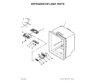 Maytag MBL1957FEZ01 refrigerator liner parts diagram