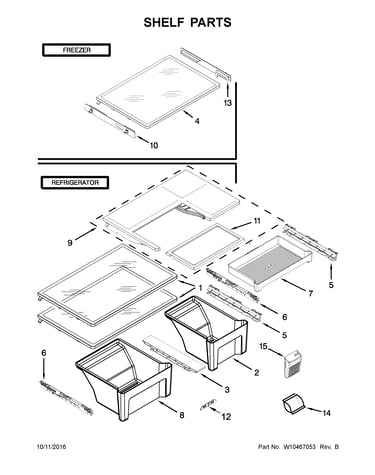 Shelf parts