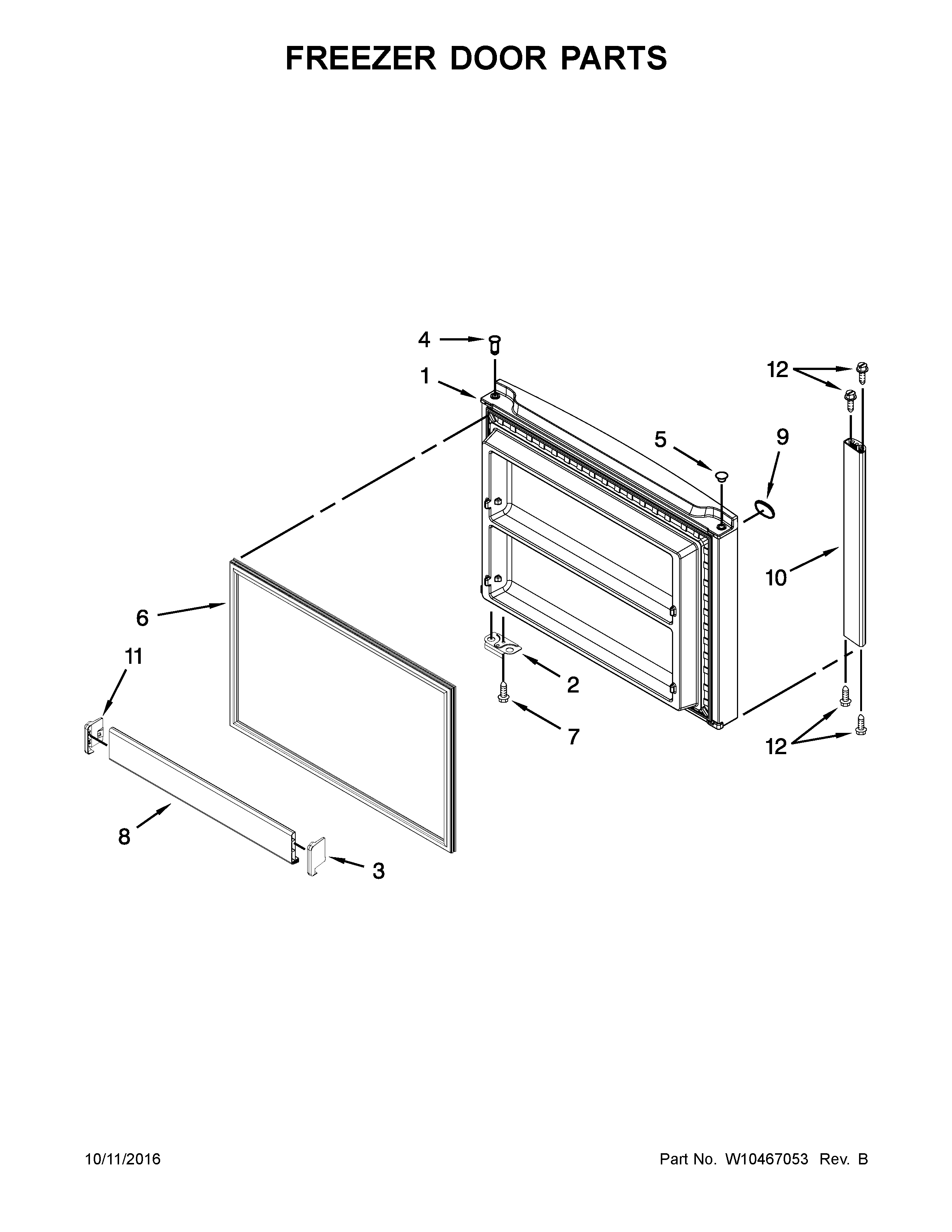 FREEZER DOOR PARTS