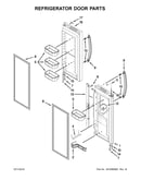 Refrigerator door parts