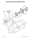 Motor and ice container parts