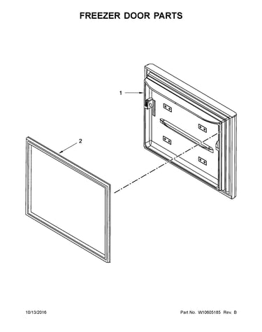 Freezer door parts