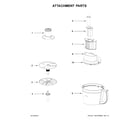 KitchenAid 5KFP0933AOB0 attachment parts diagram