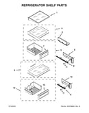 Refrigerator shelf parts