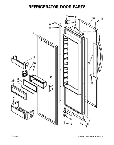 Refrigerator door parts