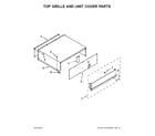 KitchenAid KSSC36QTS10 top grille and unit cover parts diagram
