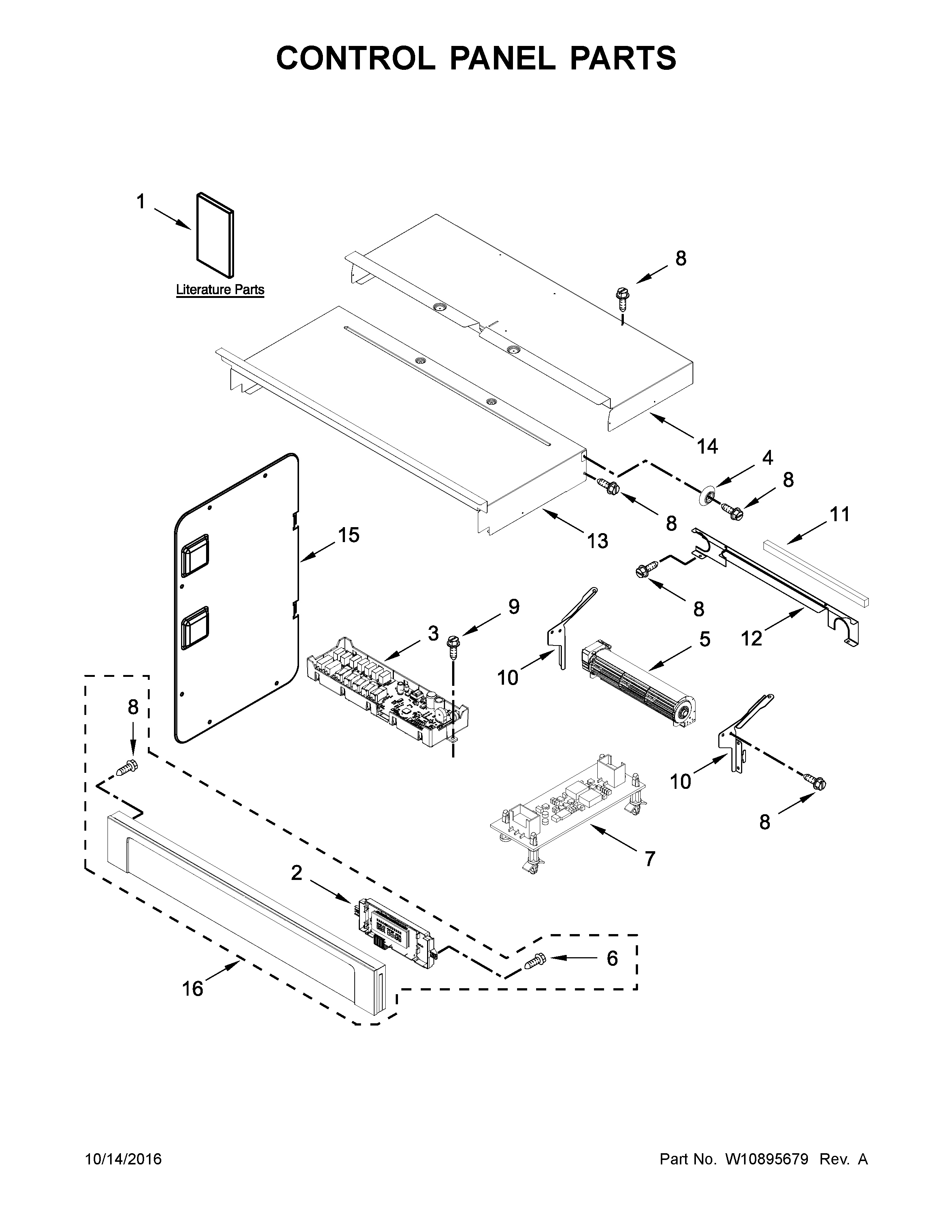 Control panel parts