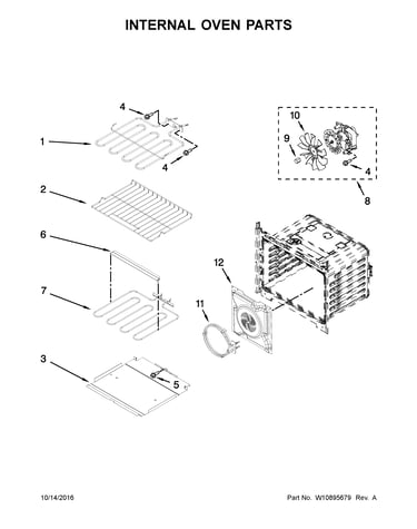Internal oven parts