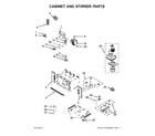 Whirlpool WOC95EC0AB04 cabinet and stirrer parts diagram