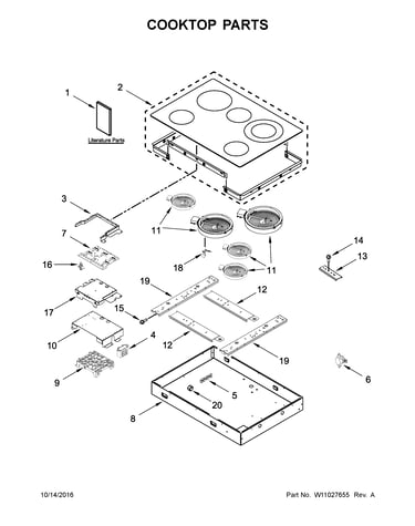 Cooktop parts