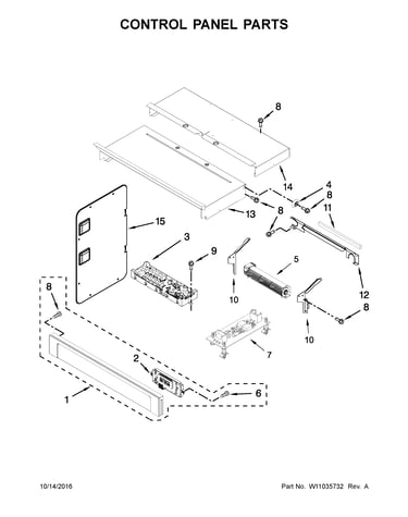 Control panel parts