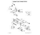 Whirlpool WOC54EC7AS04 cabinet and stirrer parts diagram