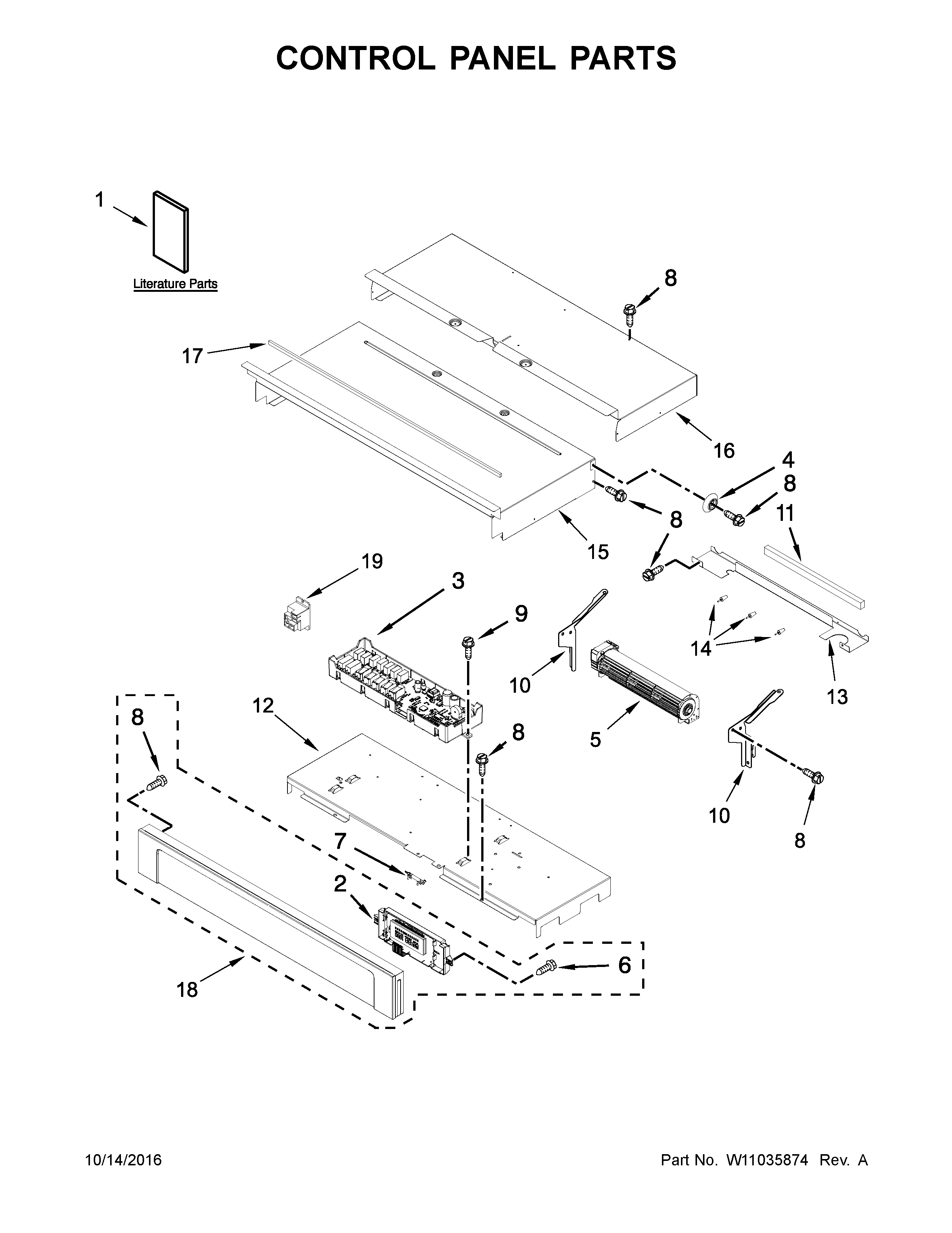 Control panel parts