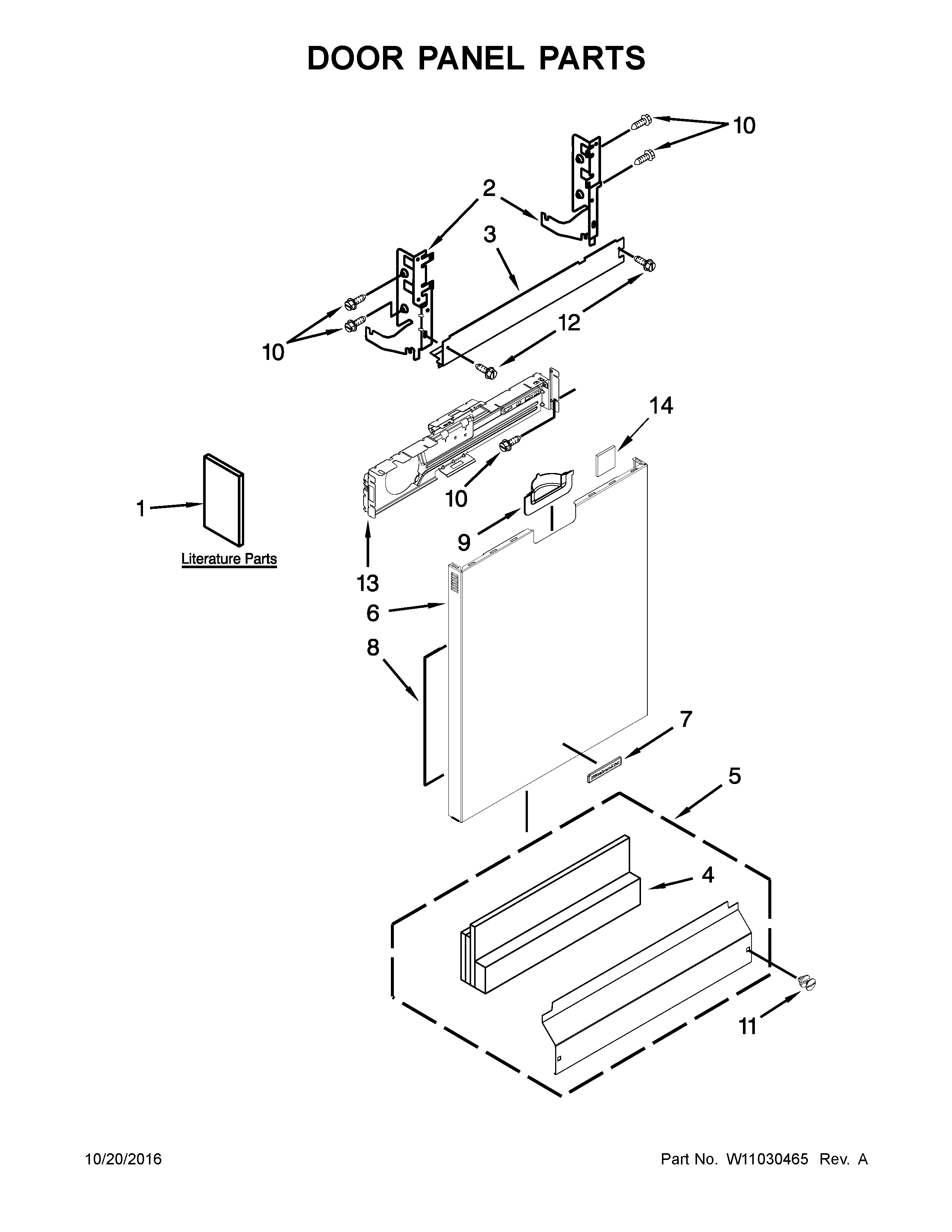 Door panel parts