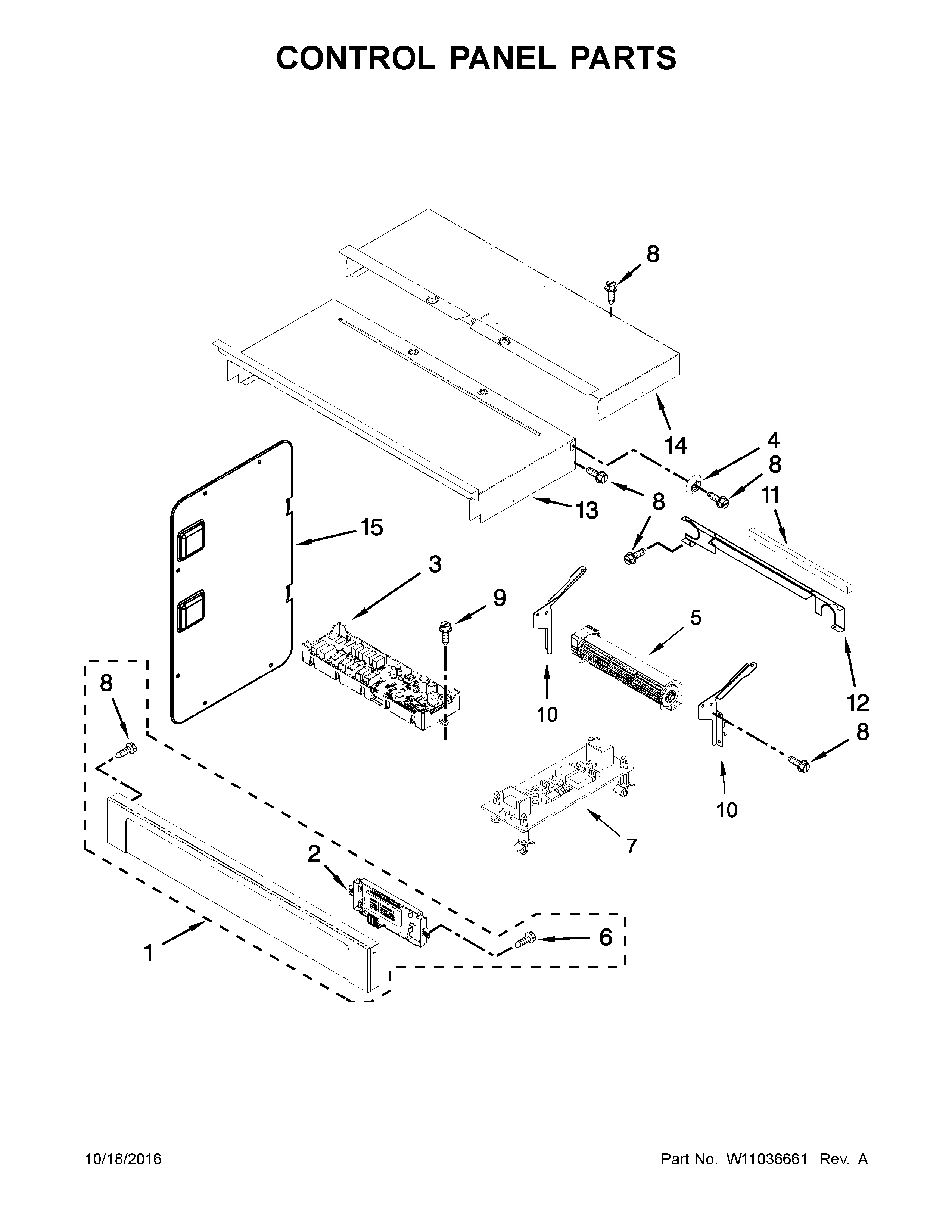 Control panel parts